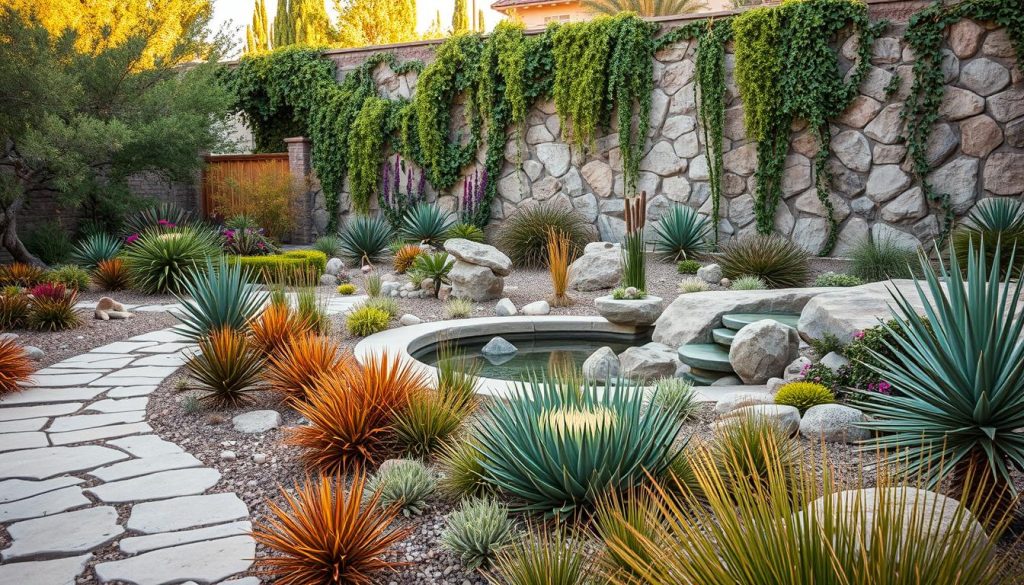 xeriscaping hardscape integration
