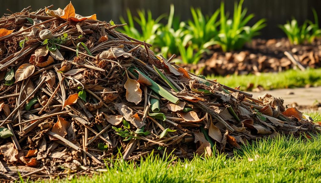 yard waste composting materials
